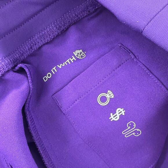 Figs Women's Digital Grape Zamora Jogger Scrub Pants Petite Size MP - Picture 10 of 14